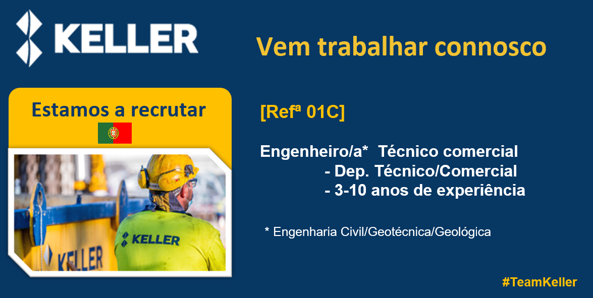Engenheiro  Técnico comercial- Dep. Técnico/Comercial  (Refª 01C)
