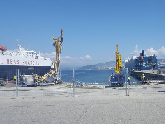 Mejora de la cimentación y refuerzo rampa nº4 del Puerto de Bouzas